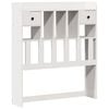 vidaXL Bookcase Bed without Mattress White 90x190cm Solid Wood Pine