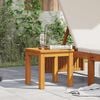 vidaXL Side Table Oil Natural 35 x 35 x 34 cm Solid Acacia Wood