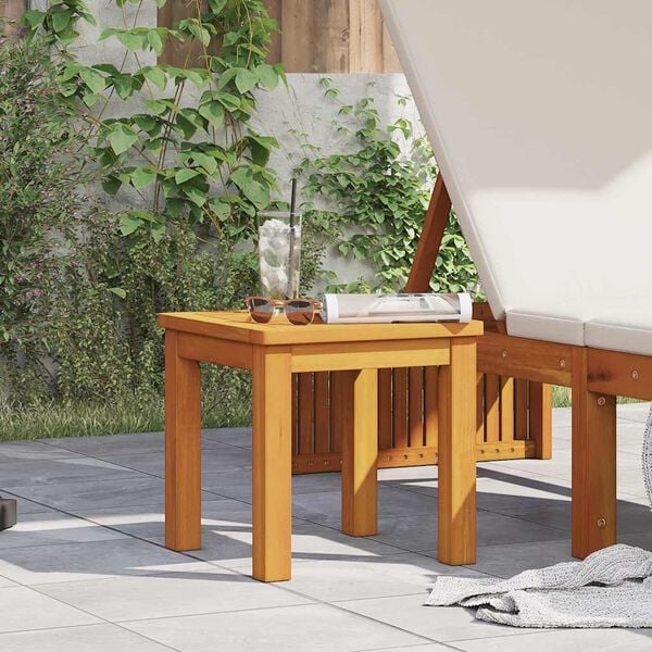 vidaXL Side Table Oil Natural 35 x 35 x 34 cm Solid Acacia Wood