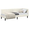 vidaXL Corner Bed Frame with Headboard Cream 80 x 200 cm Velvet