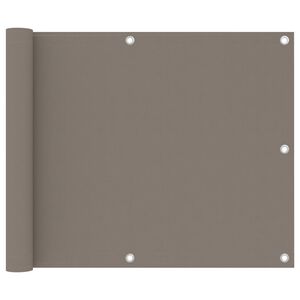 vidaXL Balcony Screen Taupe 75x300 cm Oxford Fabric