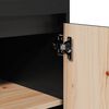 vidaXL Highboard Black 60x40x116.5 cm Solid Wood Pine