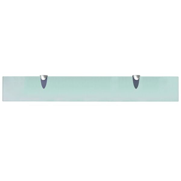 vidaXL Floating Shelves 2 pcs Glass 70x10 cm 8 mm