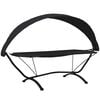 vidaXL Outdoor Lounge Bed | Black | Steel | Outdoor Lounge Bed | Rectangular