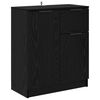 vidaXL Sideboard Black Oak 60 x 30 x 70 cm Engineered Wood