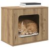 vidaXL Cat House Artisian Oak 51 x 30 x 42.5 cm Engineered Wood