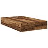 vidaXL Storage Bed Frame Old Wood 120 x 200 cm Engineered Wood
