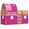 vidaXL Bunk Bed without Mattress Pink 90x200 cm Solid Wood Pine