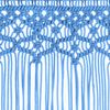 vidaXL Macrame Curtain Blue 140x240 cm Cotton