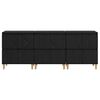 vidaXL Sideboards 3 pcs Black Oak 60 x 35 x 70 cm Engineered Wood