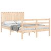 vidaXL Bed Frame without Mattress Small Double Solid Wood