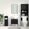 vidaXL Bathroom Sink Cabinet Black Oak 60 x 30 x 60 cm Engineered Wood