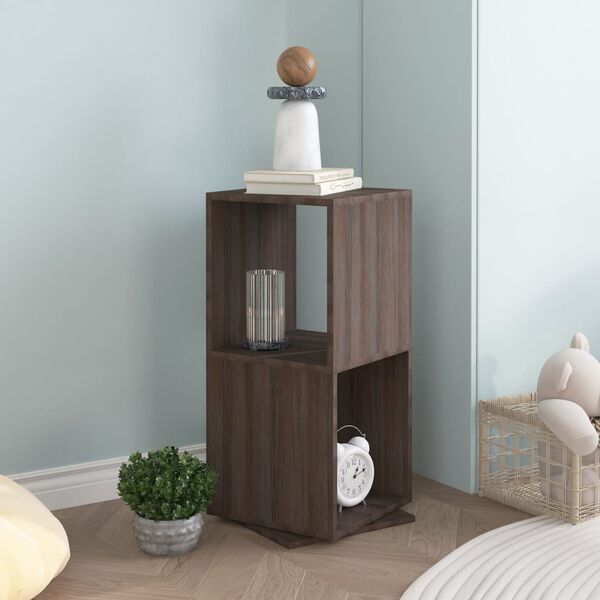 vidaXL Rotating Cabinet Grey and Sonoma Oak 34.5x34.5x75.5 cm Engineered Wood
