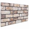 vidaXL Wall Panels 10 pcs 100 x 50 cm Light Brown EPS Foam