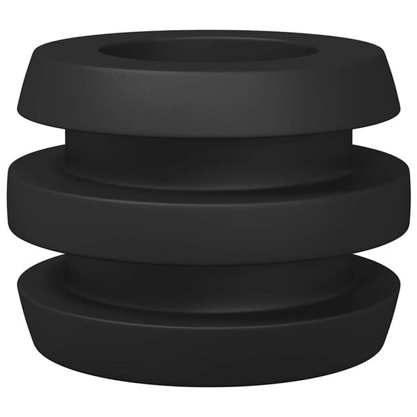 vidaXL Football Table Bumpers 3 x 3 x 2 cm Rod 16 pcs Black