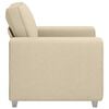 vidaXL Sofa Cream 100 x 77 x 82 cm Fabric