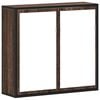 vidaXL Bathroom Mirror Cabinet Brown Oak 65x20x60 cm Engineered Wood