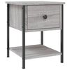 vidaXL Bedside Table Grey Sonoma 34x35.5x45 cm Engineered Wood