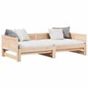 vidaXL Pull-out Day Bed Brown 203.5 x 184 x 56.5 cm Solid Pine Wood