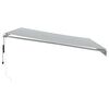 vidaXL Automatic Retractable Awning Anthracite&White 450x350 cm
