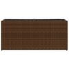 vidaXL Garden Planters with 2 Pots 2 pcs Brown 90x20x40 cm Poly Rattan