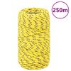 vidaXL Boat Rope Yellow 2 mm 250 m Polypropylene