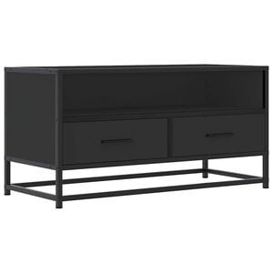 vidaXL TV Cabinet Black 80x34,5x40 cm Engineered Wood and Metal