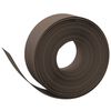 vidaXL Garden Edgings 3 pcs Brown 10 m 20 cm Polyethylene