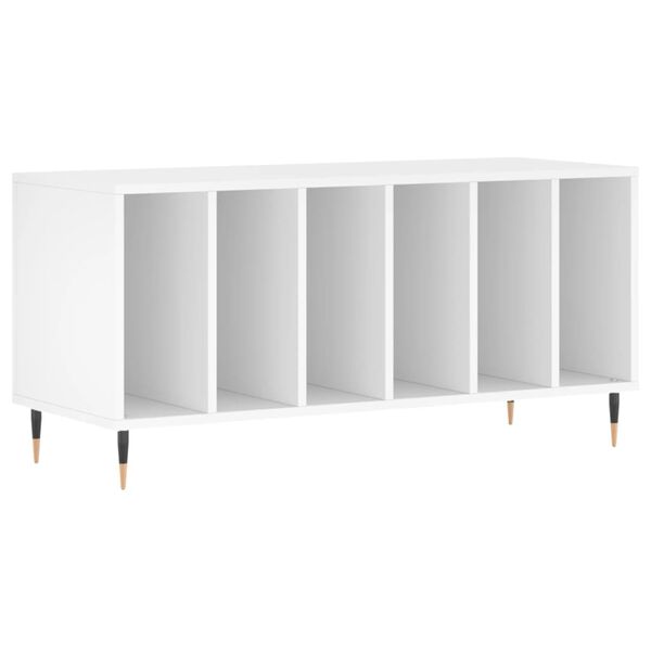vidaXL Record Cabinet White 100x38x48 cm Engineered Wood
