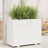 vidaXL Garden Planter White 90x40x72 cm Solid Wood Pine