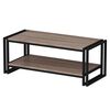 Homemania Coffee Table Lesa 102x45x40cm Black and Walnut