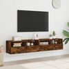 vidaXL TV Wall Cabinets 2 pcs Smoked Oak 80x30x30 cm Engineered Wood