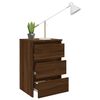 vidaXL Bed Cabinets 2 pcs Brown Oak 40x35x62.5 cm Engineered Wood