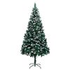 vidaXL Artificial Christmas Tree with Pine Cones and White Snow 240 cm