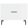 vidaXL Coffee Table High Gloss White 50x50x40 cm Engineered Wood