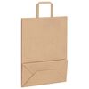 vidaXL Paper Bags 250 pcs with Handles Brown 26x12x35 cm