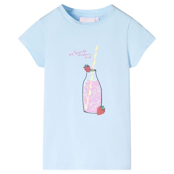 Kids' T-shirt Soft Blue 128