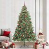 vidaXL Artificial Christmas Tree Green 240 cm PVC and Metal