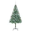 vidaXL Artificial Christmas Tree with Stand Green 180 cm PVC and Steel