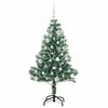 vidaXL Artificial Christmas Tree Snow Flocked with LED Light 150 cm