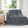 vidaXL Throw Blankets 6 pcs Dark Grey 220 x 240 cm Fleece
