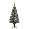 vidaXL Artificial Christmas Tree with LEDs&Ball Set&Pinecones 150 cm