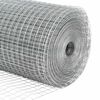 vidaXL Welded Wire Fence Silver 0.5 x 50 m