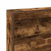 vidaXL Storage Headboard with Shelf Smoked Oak 100 cm Engineered Wood