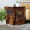 vidaXL Dog Crate Furniture Smoked Oak 55x75x65 cm Engineered Wood