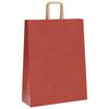 vidaXL Paper Bags 250 pcs with Handles Red 32x12x42 cm