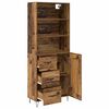vidaXL Highboard with Drawer 2 pcs Old Wood Engineered Wood