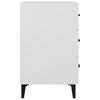 vidaXL Bedside Cabinet White 40x40x66 cm Engineered Wood