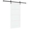 vidaXL Sliding Door ORKDAL 93 x 202 cm Engineered Wood White and Black