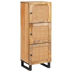 vidaXL Highboard with Storage Brown 90 x 33 x 75 cm Solid Mango Wood